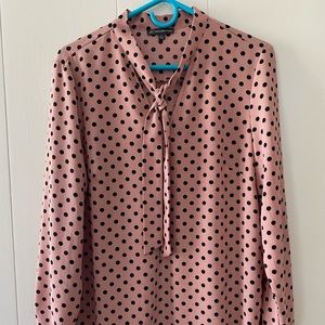 Adrianna Papell Tie Neck Blouse